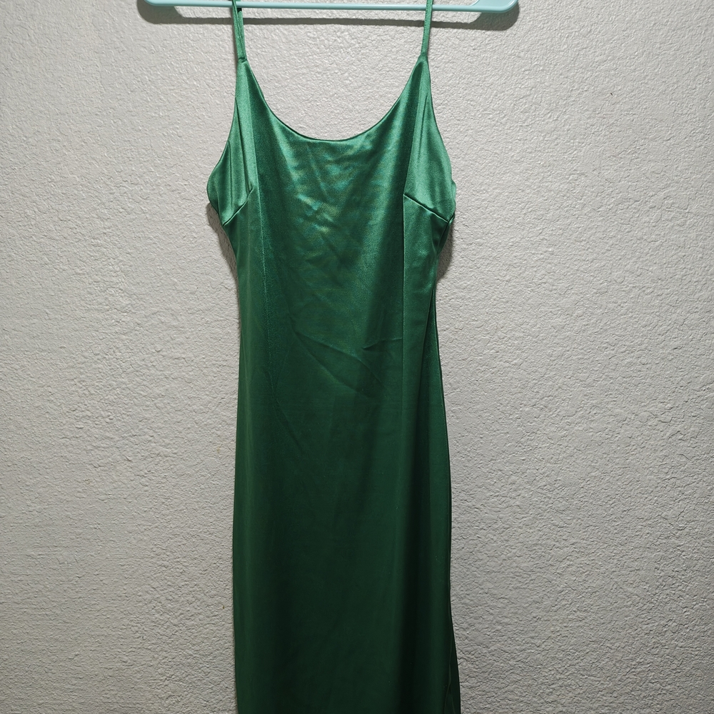 Absolutely Emerald Satin Slip